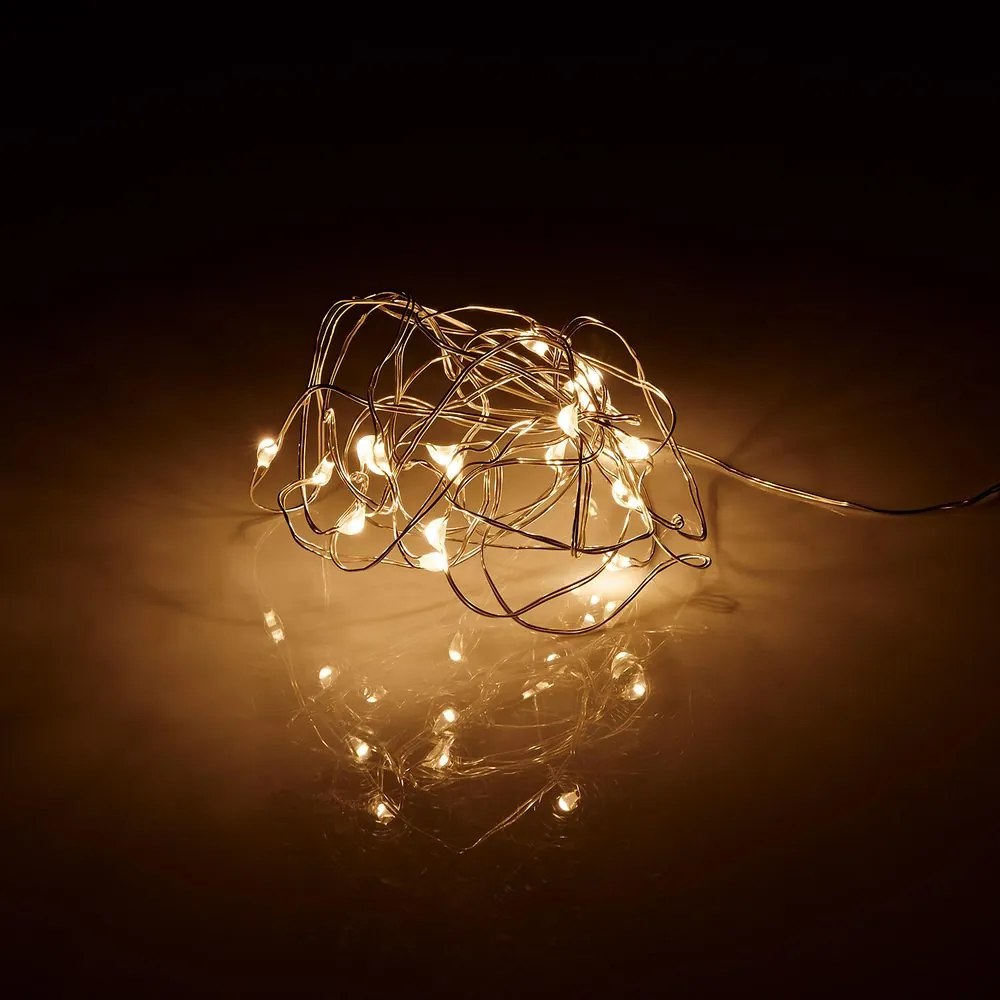 TWINE LIGHTS Svetelná reťaz s USB 20 svetiel