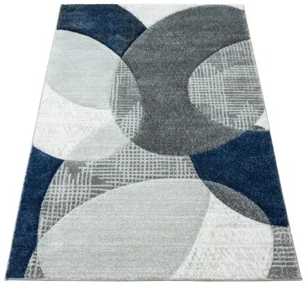 Koberec Kandy N390A sivý / modrý