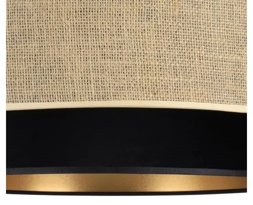 Luster na lanku SARTA 1xE27/60W/230V čierna/juta