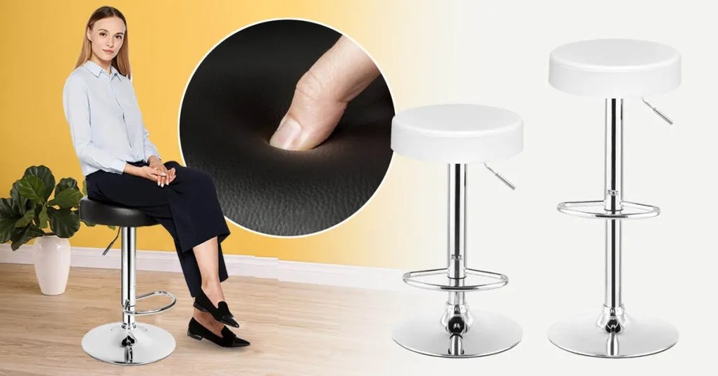 2 ks Classic barových stoličiek- čierne