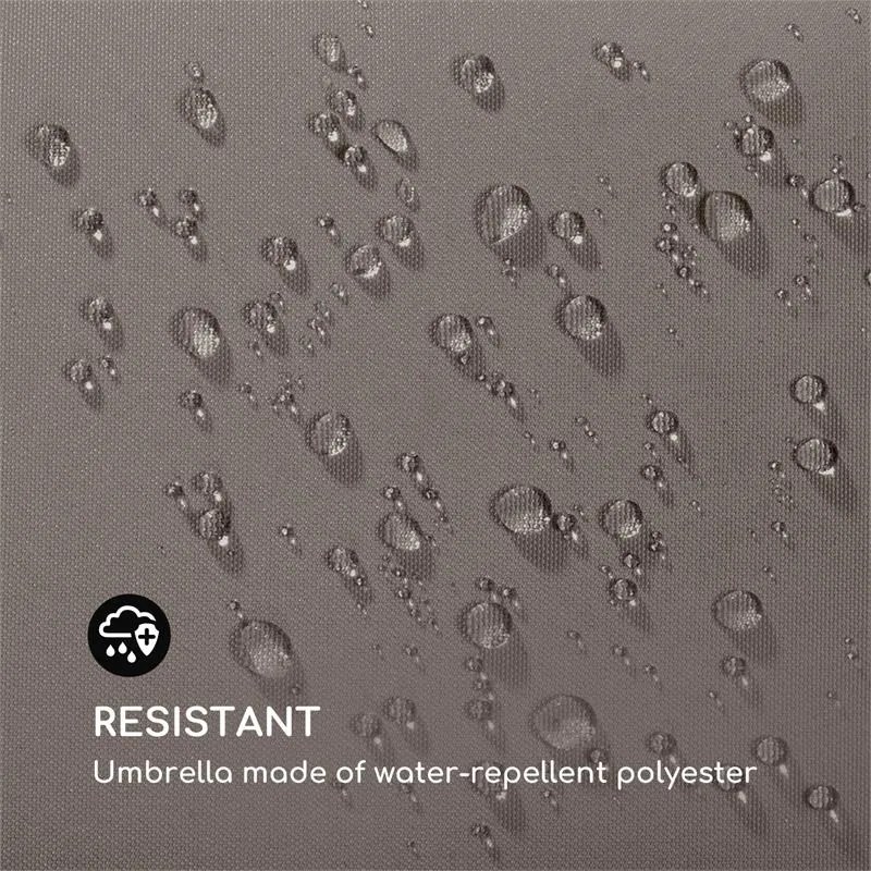 Blumfeldt Flex-Shade XL, slnečník, 150 x 210 cm, polyester, UV 50, tmavosivý