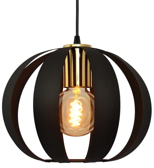 Luster na lanku NEWTON 3xE27/15W/230V čierna