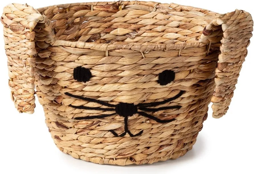 Detský kôš na hračky z vodného hyacintu v prírodnej farbe ø 35x26 cm Rabbit – Compactor
