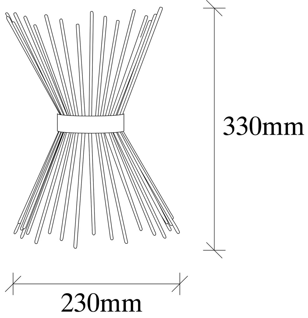 Nástenné svietidlo Budle medené