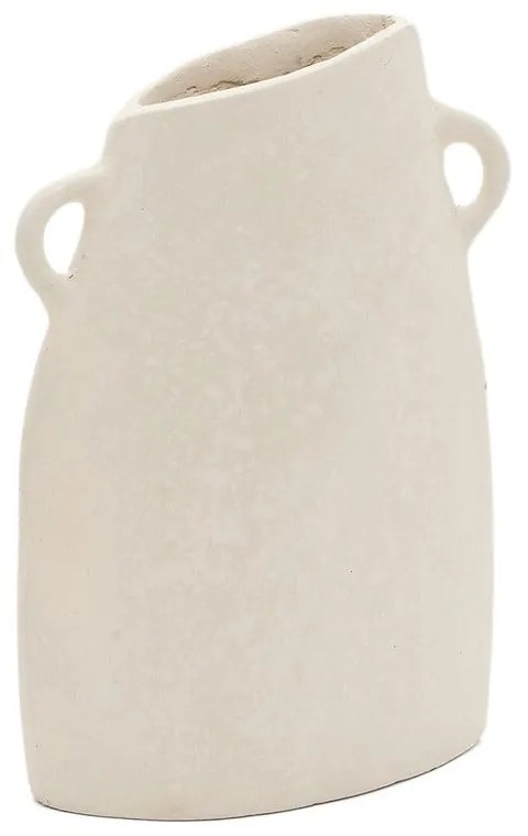 Krémová ručne vyrobená váza (výška 27 cm) Neti – Kave Home