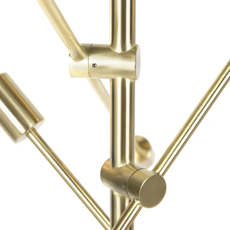 Art Deco závesné svietidlo mosadz 6-žiarovkové - Sydney