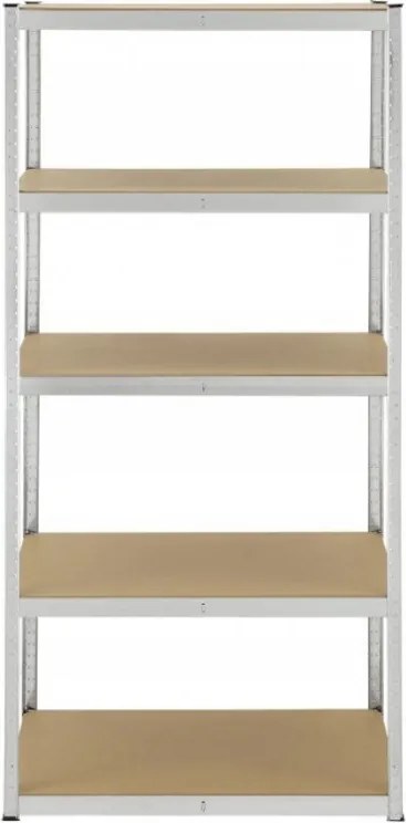 Regál 200x120x60 cm kovový zinkovaný 5-policový, nosnosť 600 kg