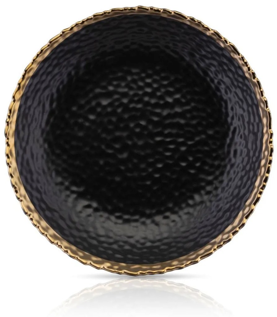 Hlboký keramický tanier Kati 26 cm čierny