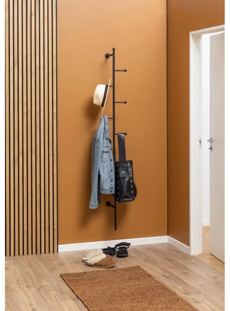 Čierny kovový vešiak Aspen - Actona