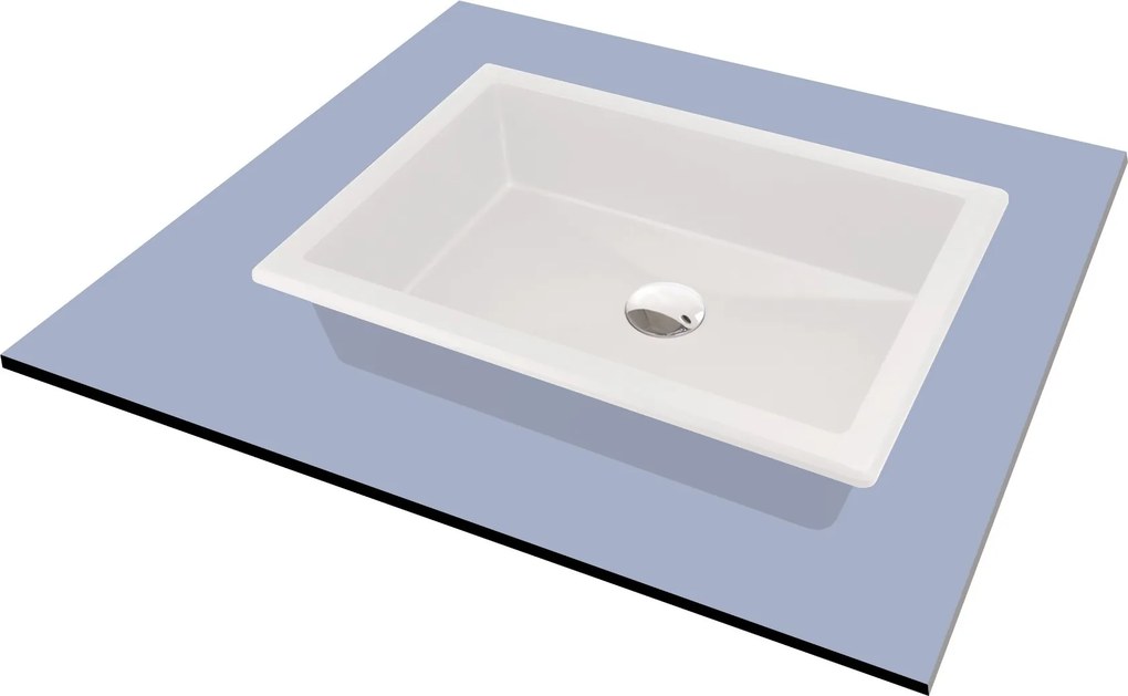 Deante Zápustné/poddoskové umývadlo Correo 50x35 cm - CQR AU5U, granit, alabaster