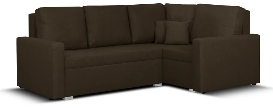 Rozkládací rohová sedací souprava MODO Hnědá