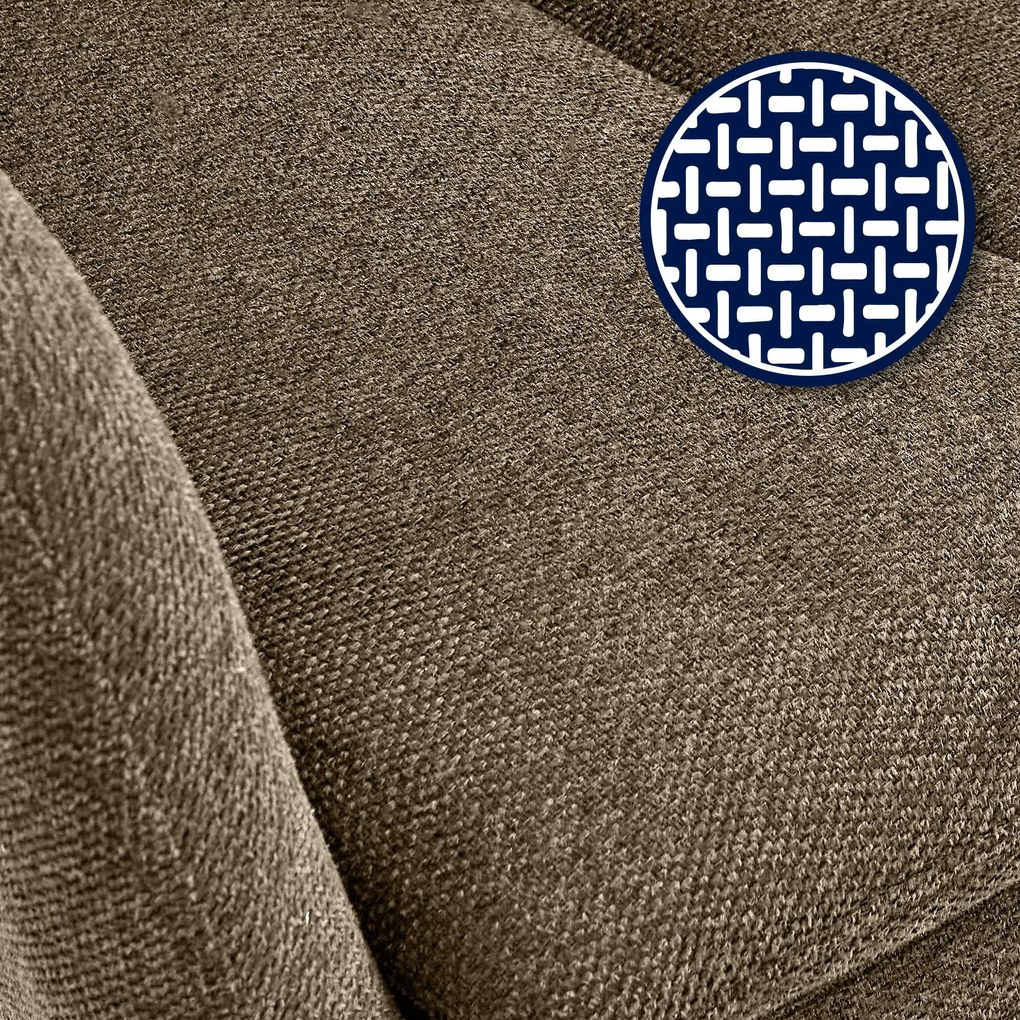 Jedálenská stolička Somers - látka - hnedá