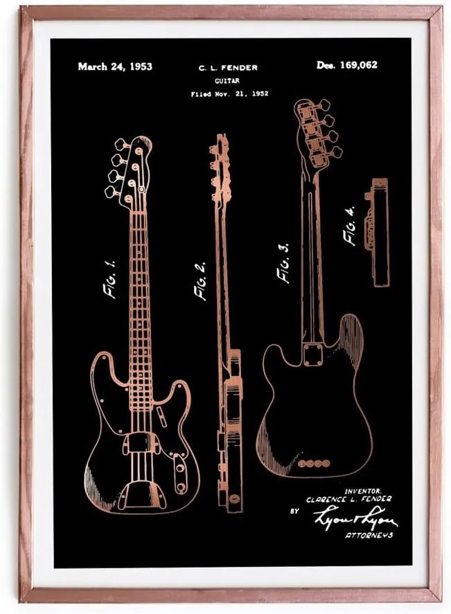 Obraz Really Nice Things Fender Guitar, 65 x 45 cm