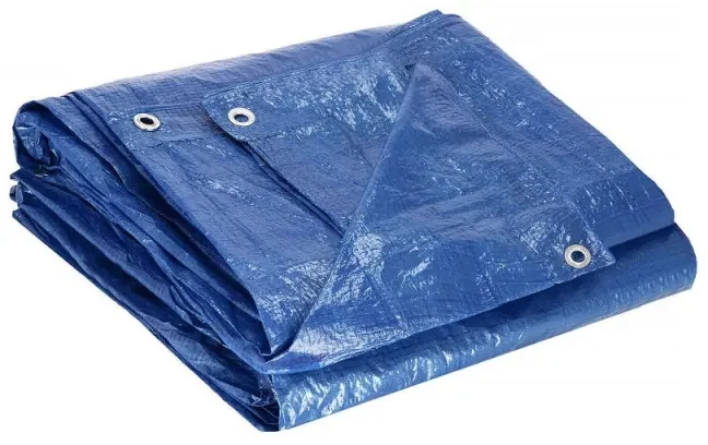 SPRINGOS Krycia plachta s okami 3x5 m, 60g PE, modrá SPRINGOS PROTECT