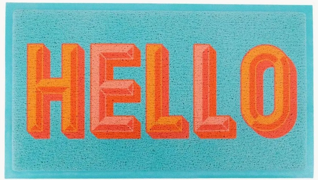 Rohožka Blue Hello