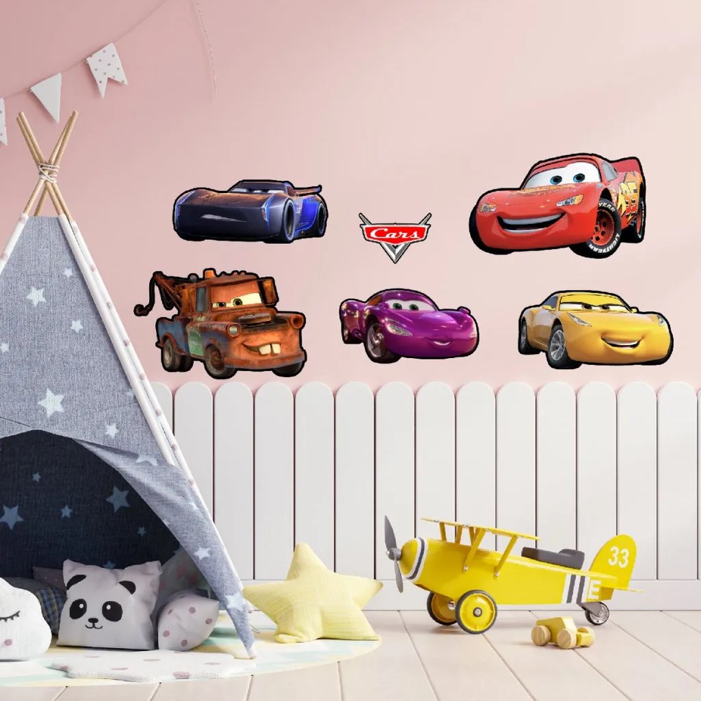 Samolepka na stenu "Autá 5" 60x70cm