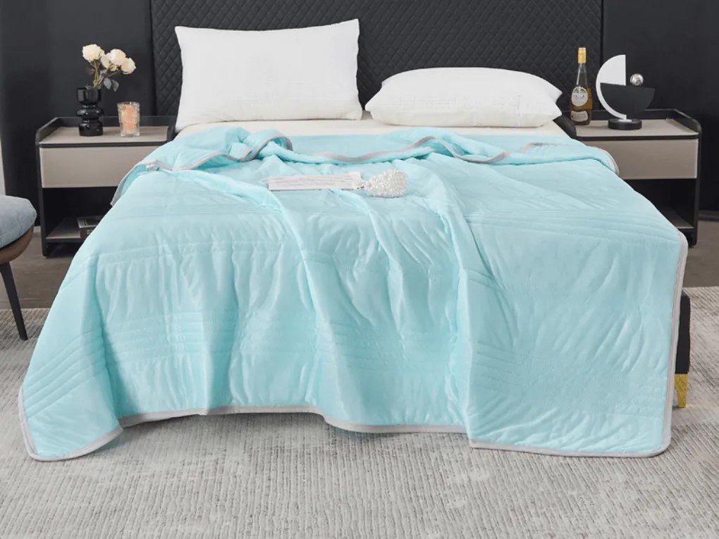 Chladiaca letná prikrývka CELIA, mentolová Rozmer: 160 x 200 cm