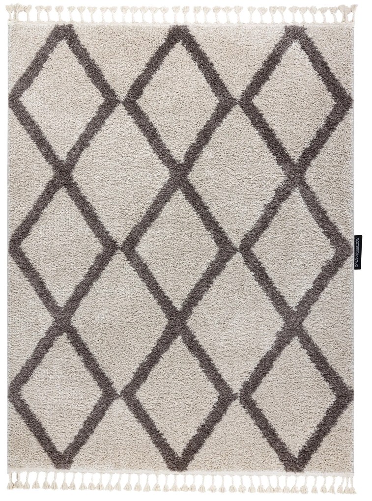 Behúň BERBER TROIK, krémový, strapce