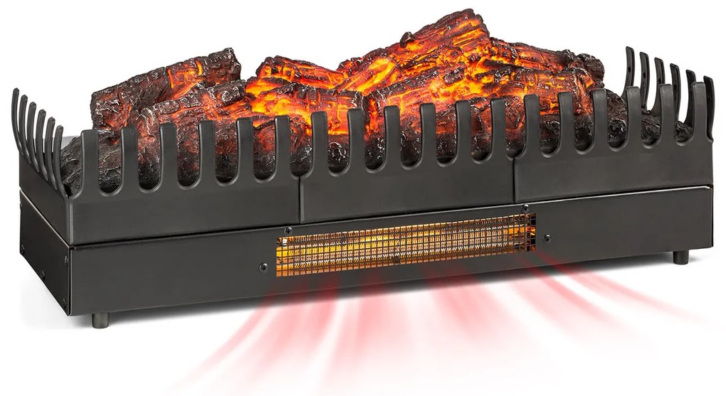 Kamini FXL, elektrický krb, krbová vložka, 1000/2000 W, 2 W LED, čierny