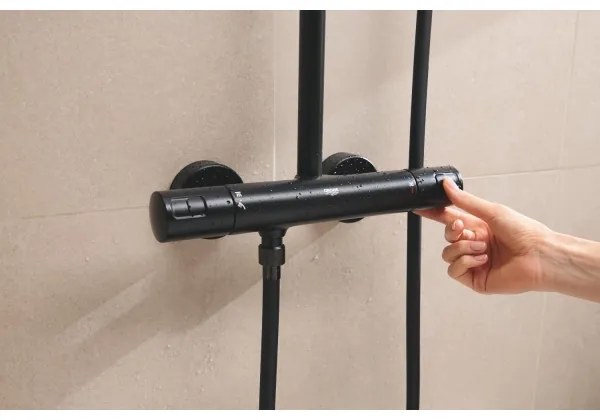 GROHE 266962431 - Sprchový systém VITALIO COMFORT 250 250 × 250 mm čierny