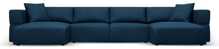Modrá rohová pohovka do "U" Esther - Milo Casa