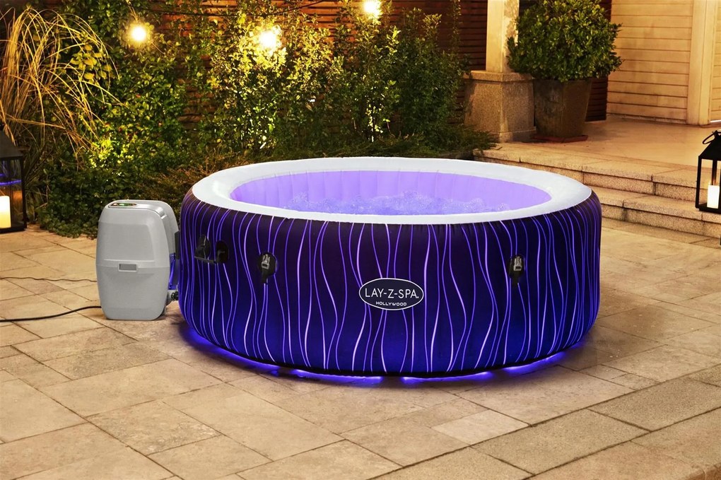 BESTWAY Lay-Z-Spa Hollywood AirJet Vírivka, 196 x 66 cm, 4-6 osôb 60059