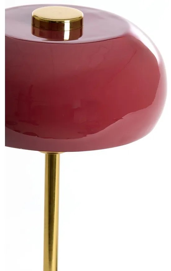 Vínová stolová lampa s kovovým tienidlom (výška 40 cm) Surin – Light & Living