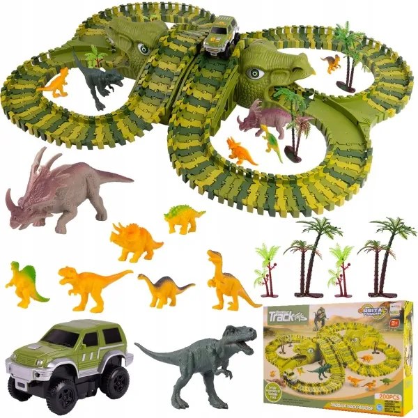 Dinosauria mega autodráha 230 dielikov