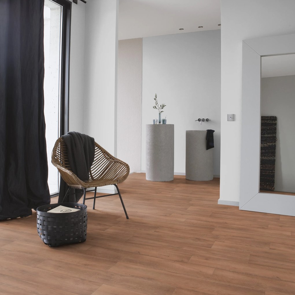 PVC podlaha - lino AladinTex Plus 1236 Cajou Honey, na mieru, šíře 4m, hnedá, filc, chodba / predsieň, Gerflor