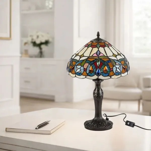 BRILAGI - Tiffany vitrážná stolná lampa LUISA 1xE27/40W/230V