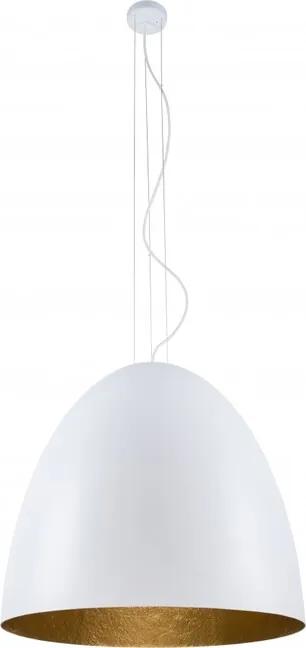 Nowodvorski 9025 Závesné stropné svietidlo EGG WHITE XL 9025, 7xE27/max.40W, farba biela/zlatá