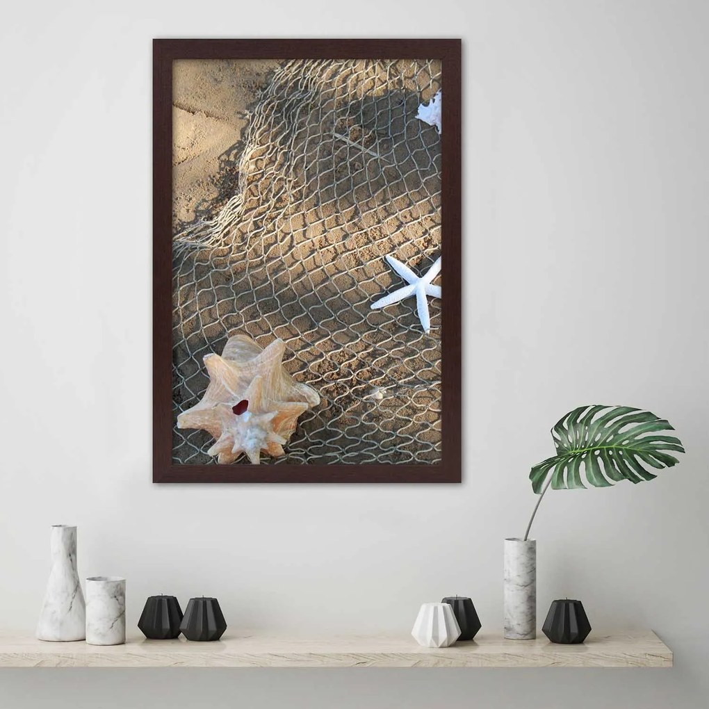 Gario Plagát Morská rybárska sieť Farba rámu: Bez rámu, Rozmery: 40 x 60 cm
