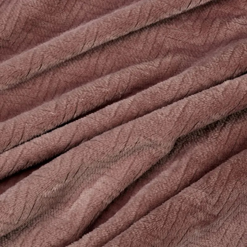 Dekorstudio Deka CINDY5 v tmavo staroružovej farbe Rozmer deky: 70x160cm
