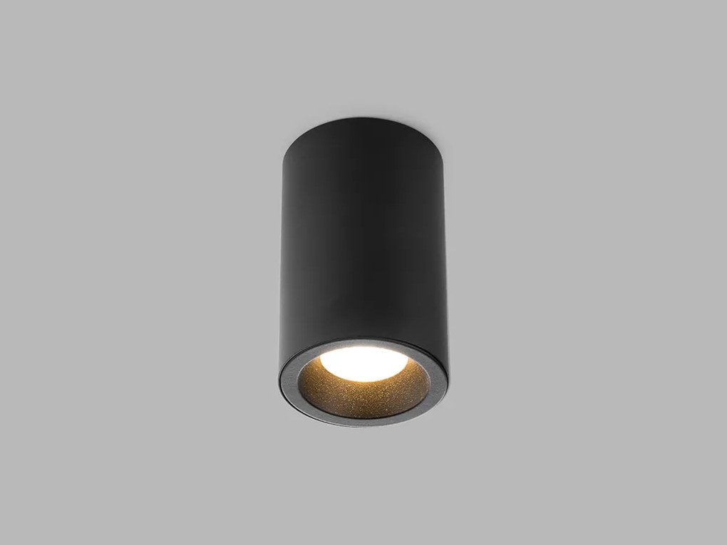 LED2 1150533 TUBUS B stropné bodové povrchové svietidlo 84,5mm 9W/550lm 3000K čierna