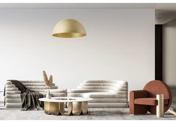 Luster na lanku SFERA 1xE27/60W/230V pr. 50 cm zlatá