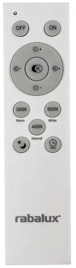 Rabalux 2130 - LED Stmievateľné stropné svietidlo LUPITA LED/40W/230V čierne + DO