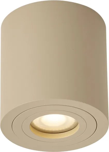 Moderné stropné bodové svietidlo Taupe GU10 50mm IP44 - Capa