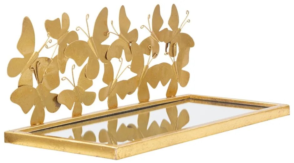 Nočný stolík v zlatej farbe Butterfly – Mauro Ferretti