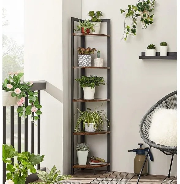 Knižnica NAVARO hnedá/čierna