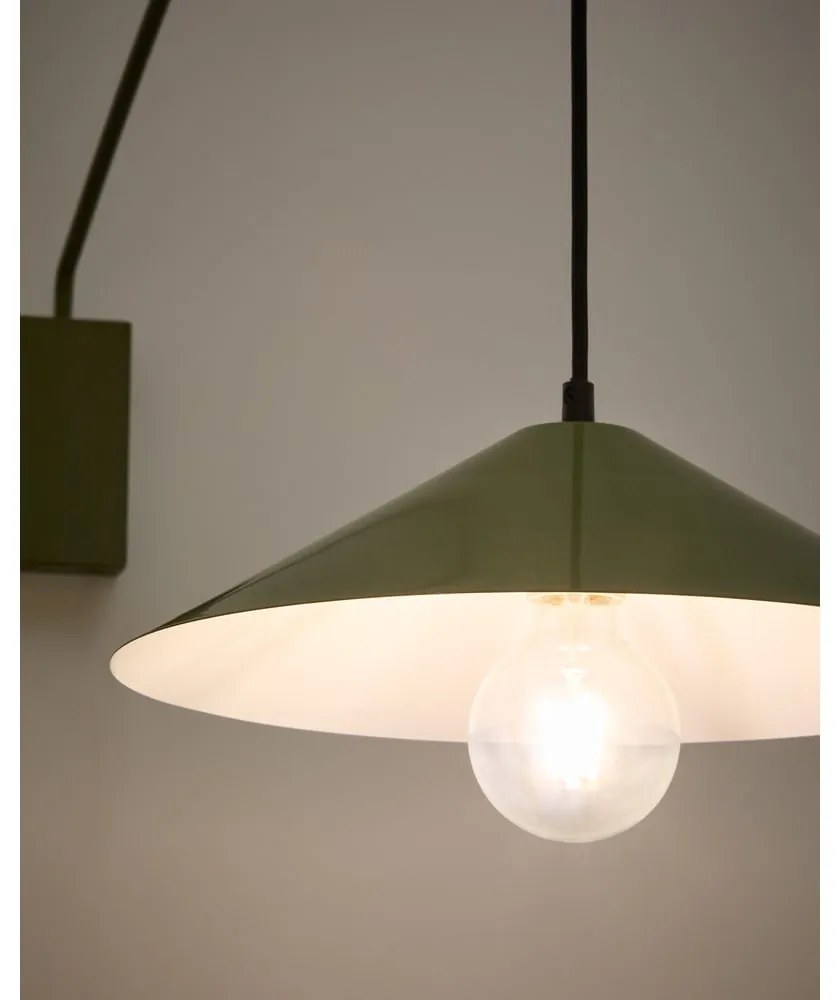 Zelené nástenné svietidlo ø 35 cm Kally – Kave Home