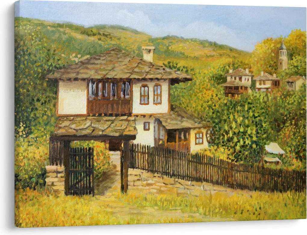 Obraz - Chalúpky v lete (70x50 cm)
