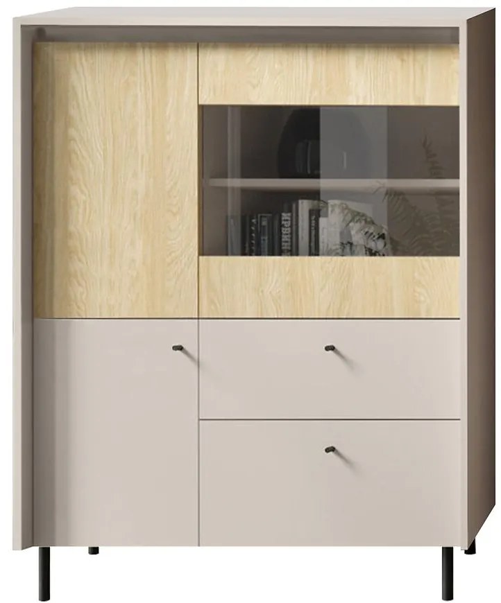 Komoda Malta MA2 3D2S béžová /dub