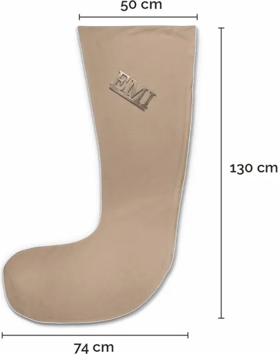 Farebné obliečky na tehotenský vankúš Marsolux EMI, cappuccino