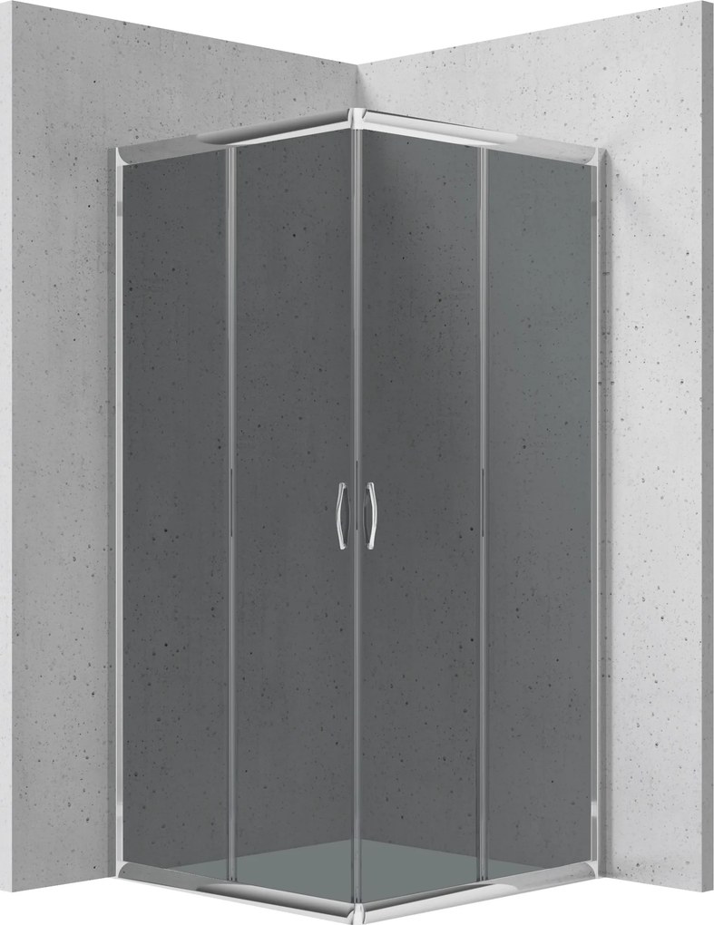 Deante Štvorcový sprchovací kút Funkia 80x80 cm - KYC 442K - bez vaničky