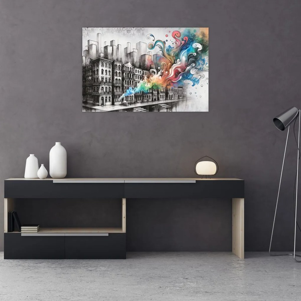 Obraz - Priemyselný život (90x60 cm)
