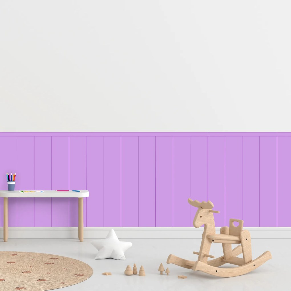 60x100cm Obdĺžnik - Fialová farba - textilná nálepka na stenu Farba: Bledá, Veľkosť: 80 cm