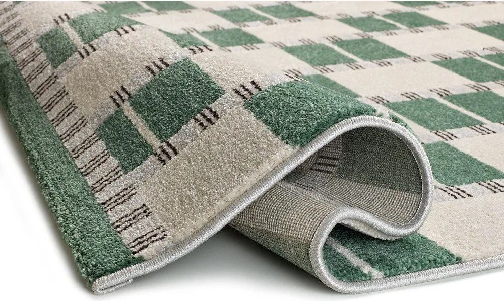 Zelený/béžový koberec 133x190 cm Astra – Universal