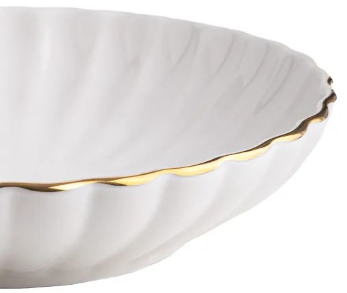 Hlboký tanier MELIDA so zlatým obvodom 710995