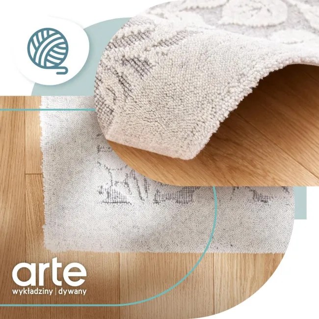 Koberec Agnella Noble Alulala svetlosivý