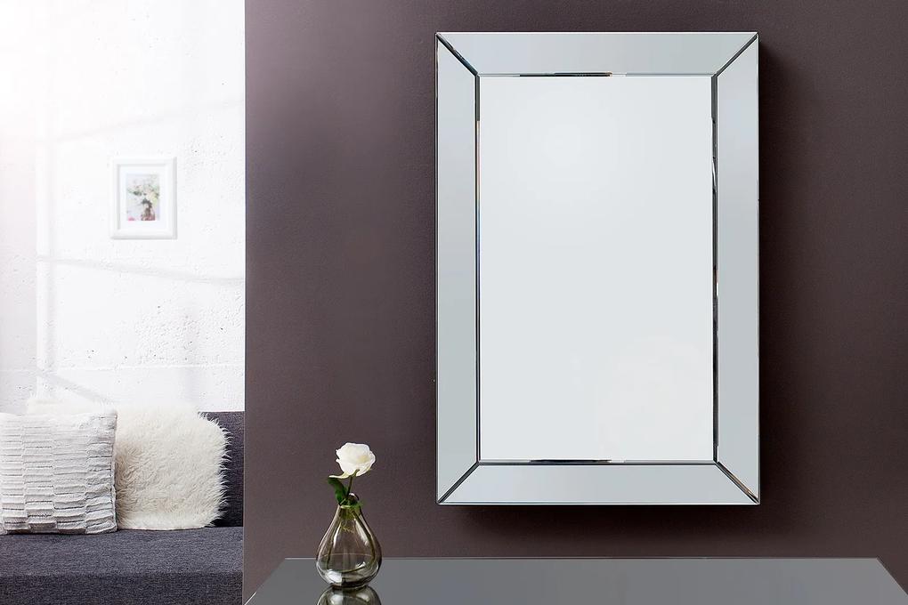 Bighome - Zrkadlo GERALT 90x60 cm - strieborná